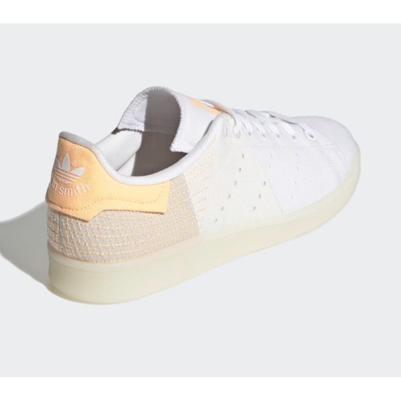 Adidas Stan Smith PrimeBlue Cyrstle White/ Acid Orange NIB SZ 9 - Picture 5 of 14